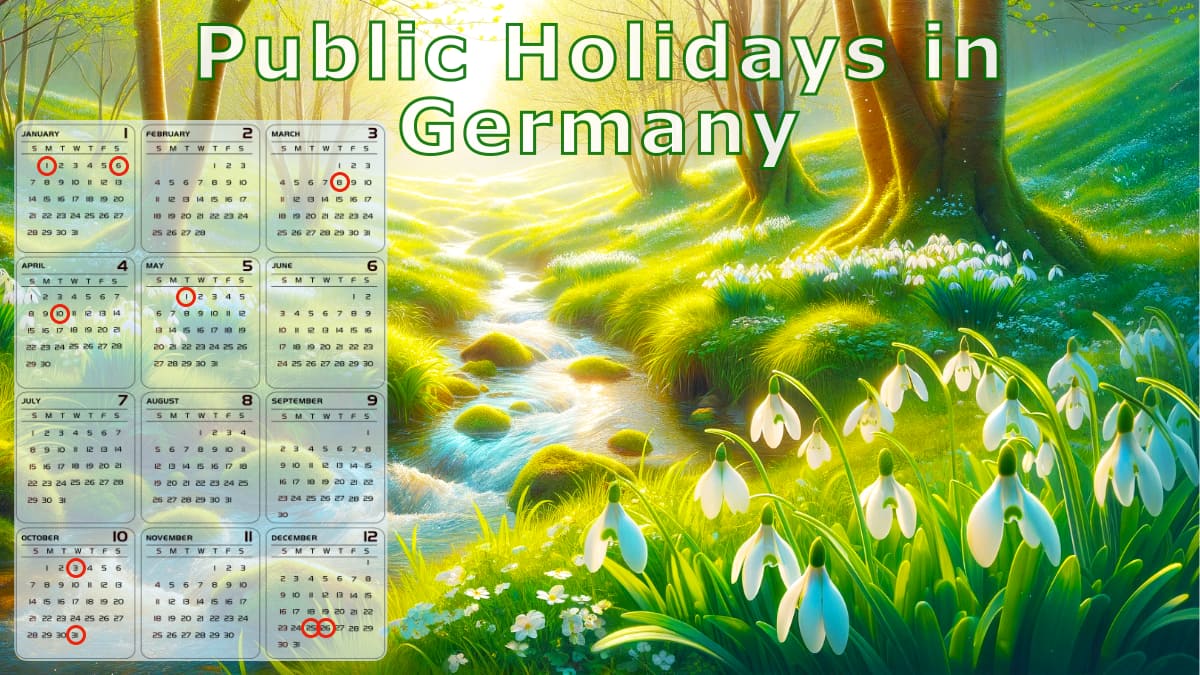 Calendar of official holidays in Germany 2023, 2024, 2025, 2026, 2027