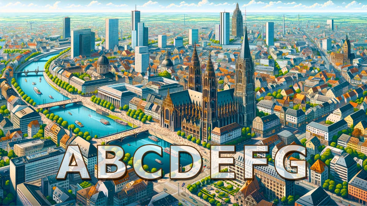 All cities of Germany ordered alphabetically in English and German