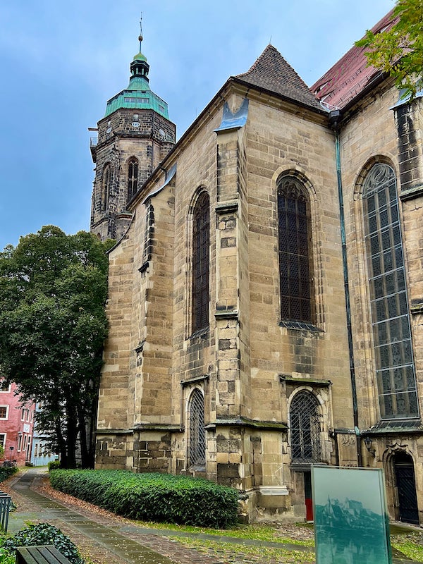 Фото: Городская церковь Святой Марии в Пирне, земля Саксония, Германия