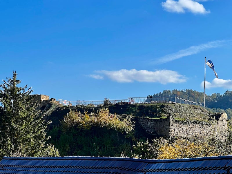 Фото: Стена крепости города Велен, Саксонская Швейцария