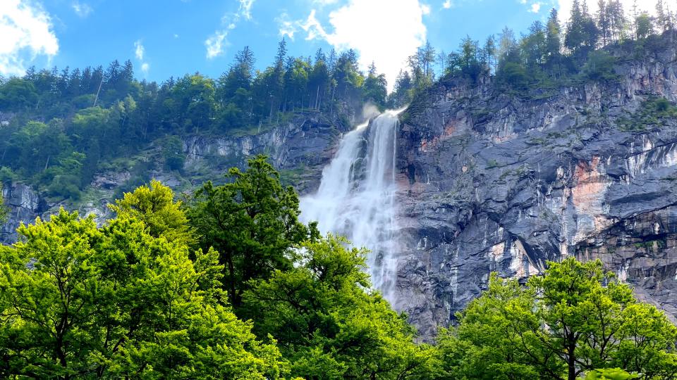 Фото: Водопад Рётбахфаль, Бавария, Берхтесгаден